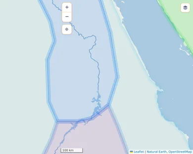 Blank map, Vibrant: The Nile in 1250 BC, zoom 7