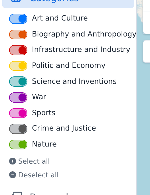 Category selector