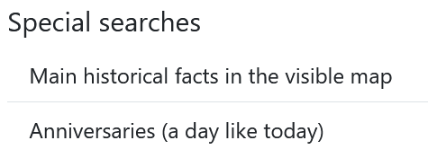 Special searches