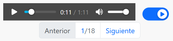 Controles de audio